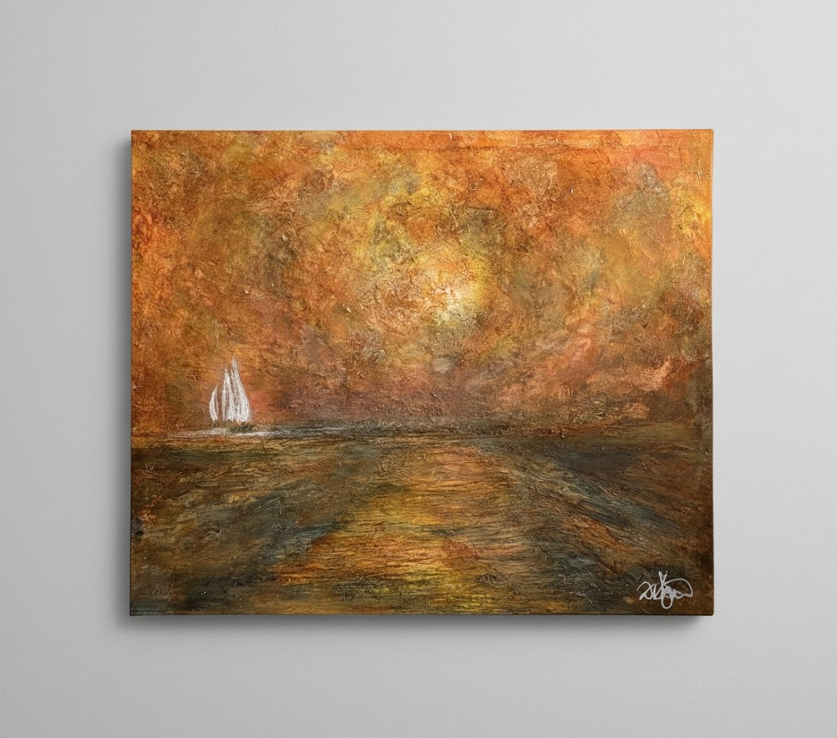 Sails Approaching Shore, Tribute to Turner