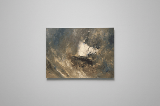 Boat in Storm, Tribute to Turner - Darren Stevenson Art